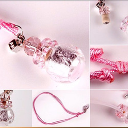 Diffuser Necklace Cord Petite Aroma Vial Art Glass 6枚目の画像