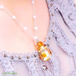 Diffuser Necklace Cherish Petite Aroma Vial Art Glass 7枚目の画像