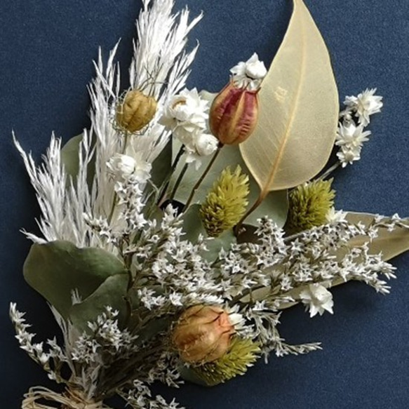 ウェディング 【アンティーク風】子育て感謝状 両親贈呈 ドライフラワー 花束　ウェルカムボード bord0369 4枚目の画像