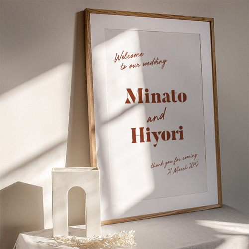 即納可 ウェルカムボード ウェルカムスペース キャンバス アクリル