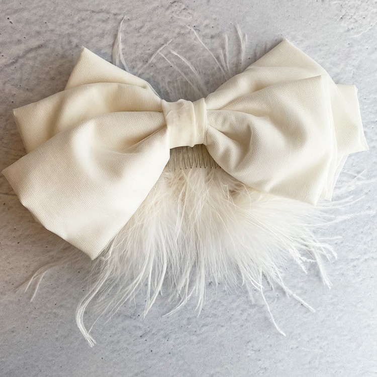 ビッグリボン　ファー付き　ヘアアクセ　アクセサリー　Brand：RAIME　H.R.h_9