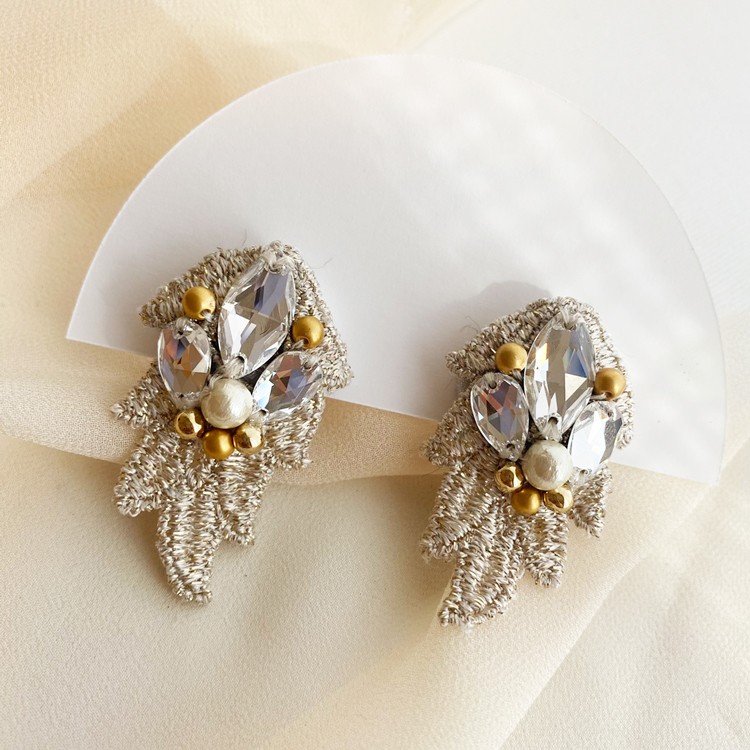 刺繍ビジュ　ピアス　アクセサリー　Brand：RAIME　H.R.P_17