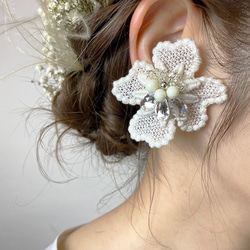 フラワービジュピアス　イヤリング　アクセサリー　Brand：RAIME　H.R.h_20 3枚目の画像