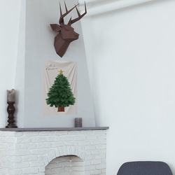 送料無料も　ツリータペストリー　壁掛け 簡単　SSサイズ価格　クリスマスツリー クリスマス0001 5枚目の画像
