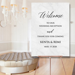 ウェルカムボード 結婚式  名入れ 二次会　ポスター印刷　パネル加工OK　bord0100 3枚目の画像