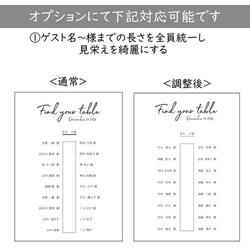 席次　シーティングリスト シーティングチャート 結婚式　二次会　パネル加工 bord0182 4枚目の画像