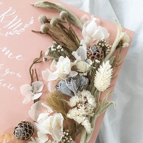 ウェルカムボード(ミニブーケ付) No.6 ドライフラワーブーケ ウェルカムボード - DIYstorePBW | minne