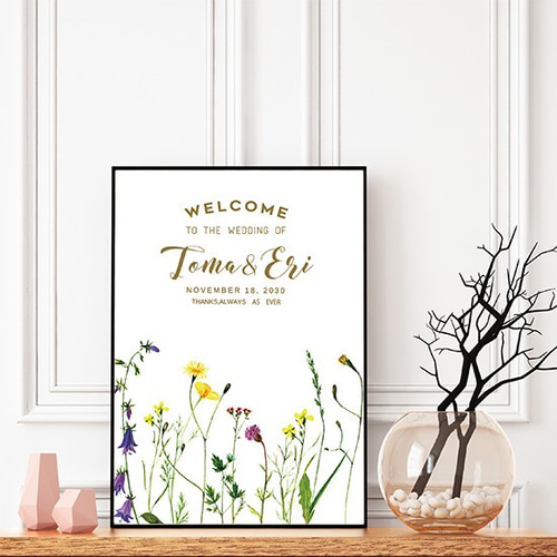 最短3日｜送料無料｜ウェルカムボード bord0288 ウェルカムボード