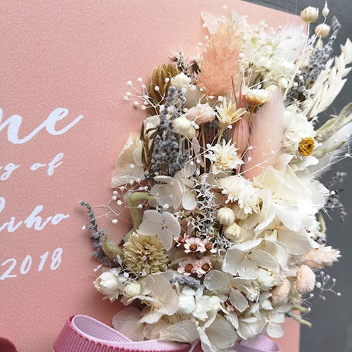 ウェルカムボード 花 スワッグ付 ウェディング 結婚式 開店祝い