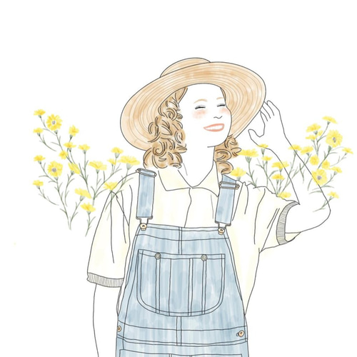 ふんわり系似顔絵 ウェルカムボード 結婚式 オーダーメイド nigaoe001