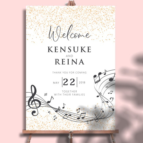 pianeko　ピアノ鍵盤デザイン ウェルカムボード pianeko ピアノ鍵盤デザイン ウェルカムボード pianeko ピアノ鍵盤