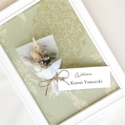 アンティーク調 ミニブーケ 結婚式 花束 席札 ドライ＆プリザーブドフラワー  アソートカラー bouquet012 5枚目の画像