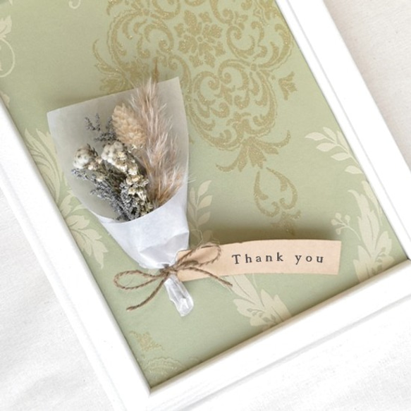 アンティーク調 ミニブーケ 結婚式 花束 席札 ドライ＆プリザーブドフラワー  アソートカラー bouquet012 2枚目の画像