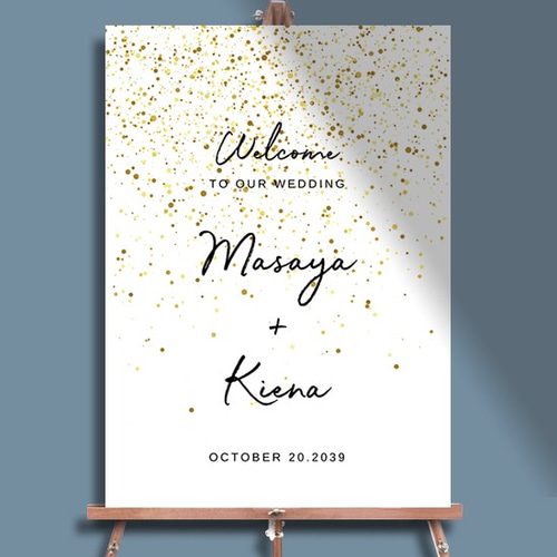 最短3日｜送料無料｜ウェルカムボード キラキラ スターダスト