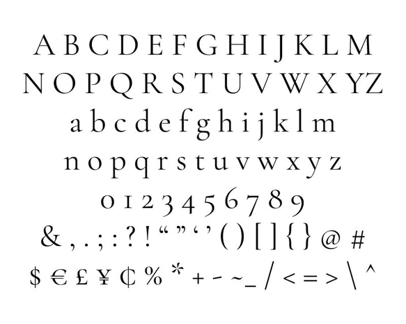 フォントサンプル Serif A 2枚目の画像