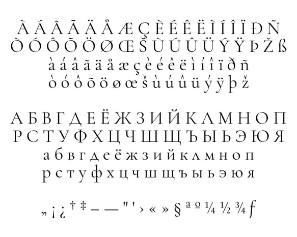 フォントサンプル Serif A 3枚目の画像