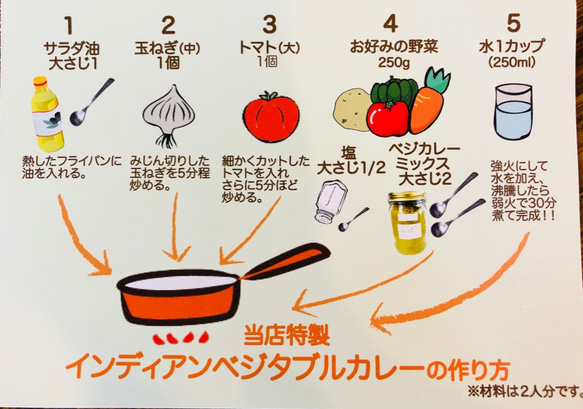 zest-foods　一瓶で２０人分 ベジタブルカレーミックス Vegetable curry mix 3枚目の画像