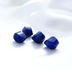 K18 青金石 大粒面 漂亮的切工 藍色深似夜空琉璃色耳環或耳釘 第8張的照片
