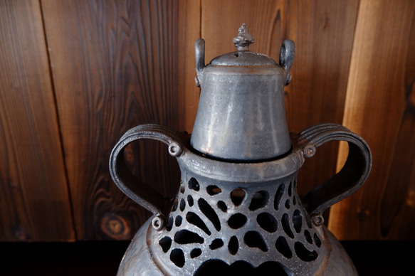 【SALE】いぶし金彩丁子風炉３ 4枚目の画像