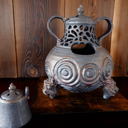 【SALE】いぶし金彩丁子風炉３ 5枚目の画像