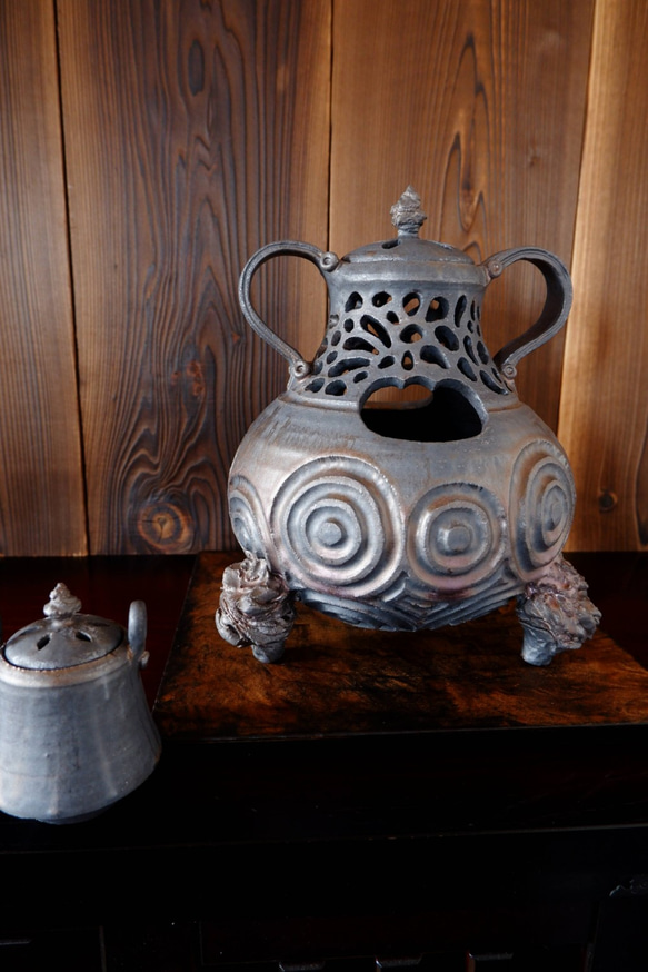 【SALE】いぶし金彩丁子風炉３ 5枚目の画像