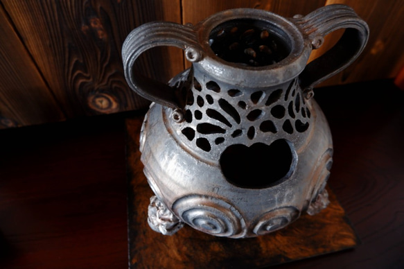 【SALE】いぶし金彩丁子風炉３ 6枚目の画像