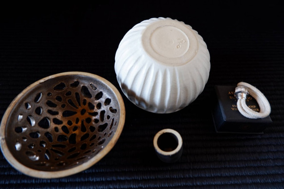 【SALE】金彩白フレグランスランプＭ１ 6枚目の画像