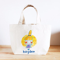 名前が入れられるキッズトートバッグ（おてんばちゃん