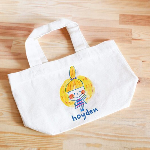 名前が入れられるキッズトートバッグ（おてんばちゃん