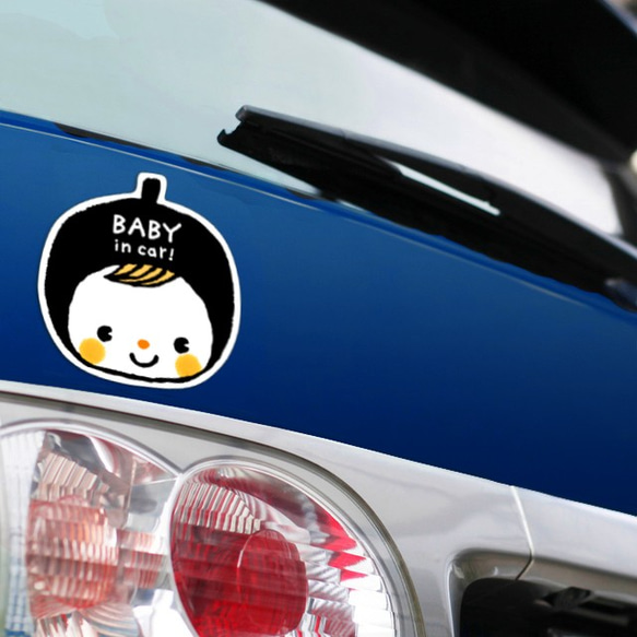 BABY IN CAR マグネットステッカー (どんぐりベビーたん） 3枚目の画像
