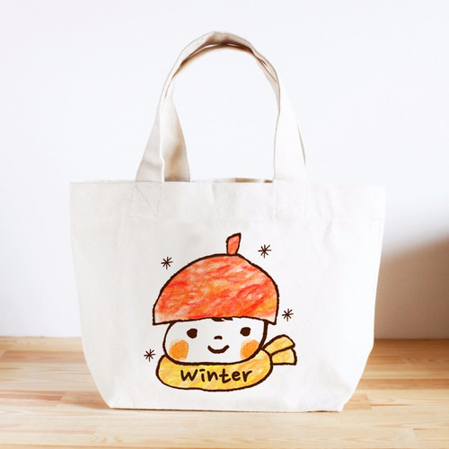 名前が入れられるキッズトートバッグ(秋ちゃん) その他入園 名前が入れられるキッズトートバッグ(秋ちゃん) その他入園