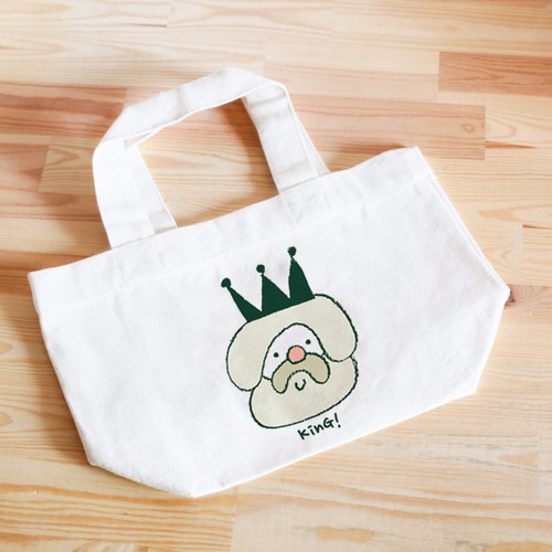 名前が入れられるランチトートバッグ（おじいさん） トートバッグ