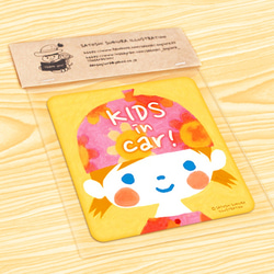 KIDS IN CAR マグネットステッカー(はなちゃん） 2枚目の画像