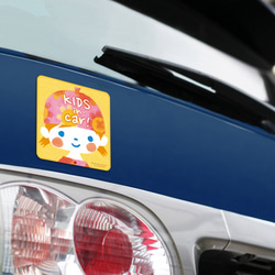 KIDS IN CAR マグネットステッカー(はなちゃん） 3枚目の画像
