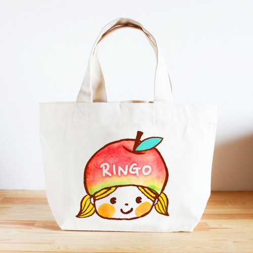 familiar キャラクター刺繍 ハンドバッグ りんご 新品未使用品 2025年