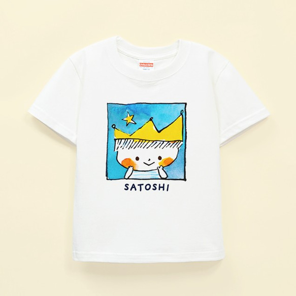 名前が入れられるＴシャツ（窓から王子さま） 1枚目の画像