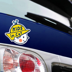 KIDS IN CAR マグネットステッカー(Yellowhatくん） 3枚目の画像