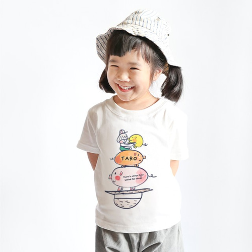 名前が入れられるTシャツ（3匹の子豚） 子供服 satoshi sugiura 通販 