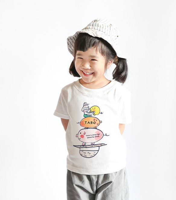 名前が入れられるＴシャツ（３匹の子豚） 2枚目の画像