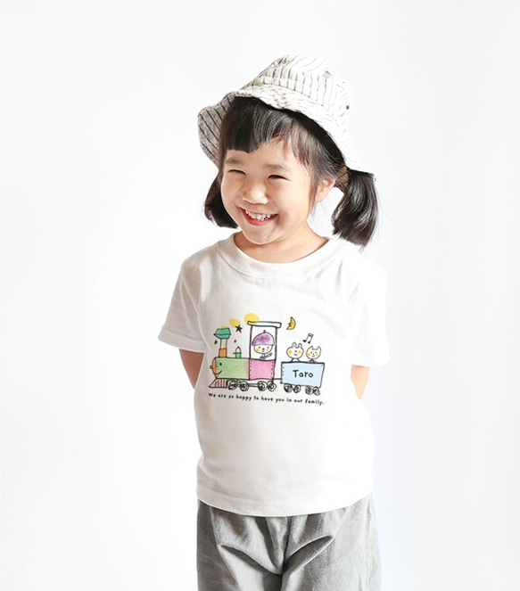 名前入Tシャツ（しゅっぽっぽ） 2枚目の画像