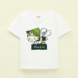 名前入りTシャツ（はちおくん） 1枚目の画像