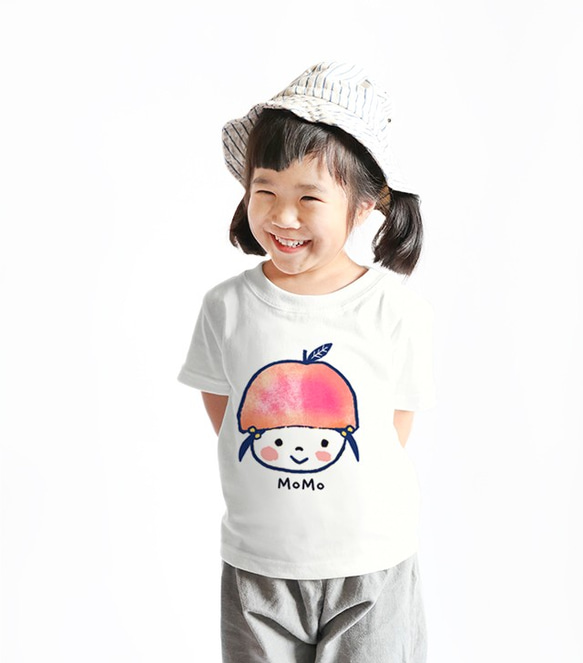 名前が入れられるＴシャツ（ちっちゃなモモちゃん） 2枚目の画像