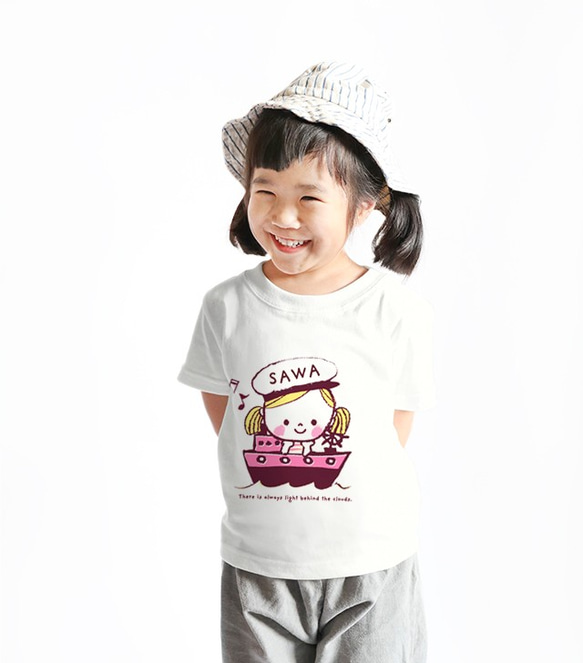 名前が入れられるＴシャツ（船長ちゃん） 2枚目の画像