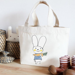 子供トートバッグ（うさぎちゃん） その他入園グッズ satoshi sugiura