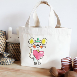 子供トートバッグ（ねずみ） その他入園グッズ satoshi sugiura
