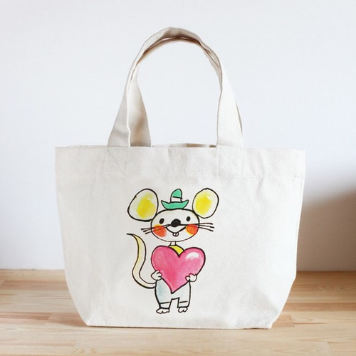 子供トートバッグ（ねずみ） その他入園グッズ satoshi sugiura