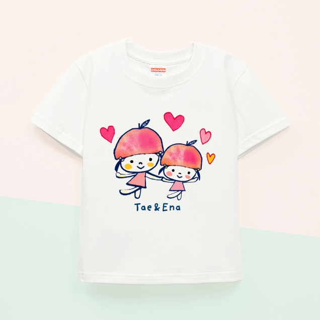 MoMo(子供用Tシャツ×3 名前詩あり 名入れ Tシャツ 子供 子ども キッズ サイズ ( 選べるTシャツ生地