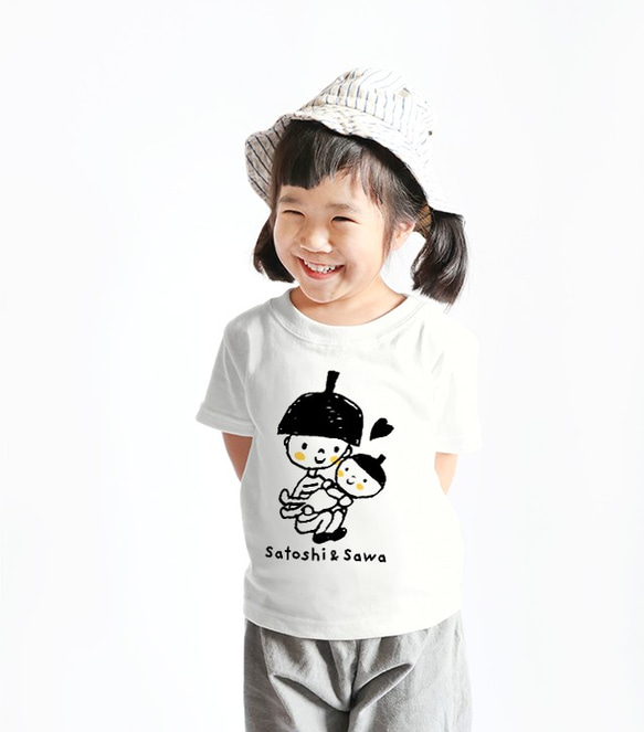 Kids 名入れＴシャツ（だっこちゃん） 2枚目の画像