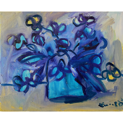 テラリウムの油絵【威厳】1点物の原画アート/作者サイン入り/F3号キャンバス 油絵【絶縁】1点物の原画◇作者サイン入り◇F3号キャンバス 油絵【絶縁