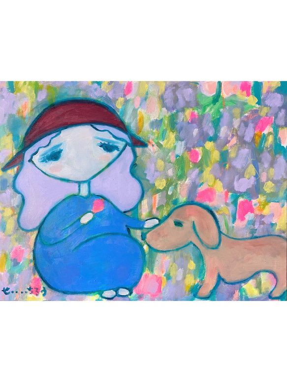 絵画『絵本は夢の中』油絵 油絵 絵画 【十五夜】 絵画 HR 通販 14565721｜Creema(クリーマ)